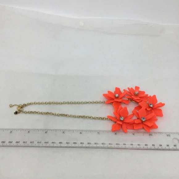 Crew Cuts Neon Acrylic Floral Statement Necklace - Picture 4 of 5